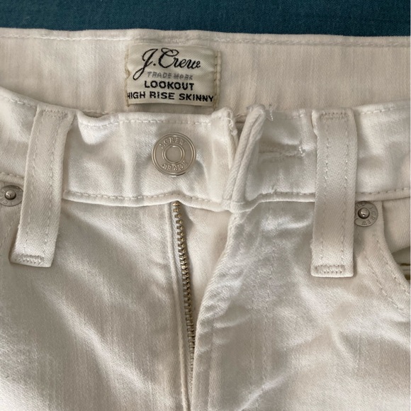 White JCrew Jeans Lookout High Rise Skinny size 25 - Picture 2 of 7